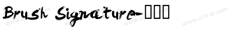 Brush Signature字体转换